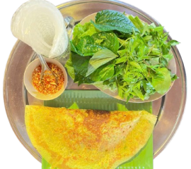 Bánh xèo rau rừng