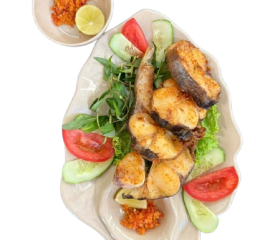 Cá lăng nướng muối ớt