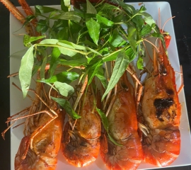 Tôm nướng mọi